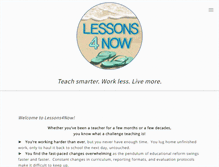 Tablet Screenshot of lessons4now.com